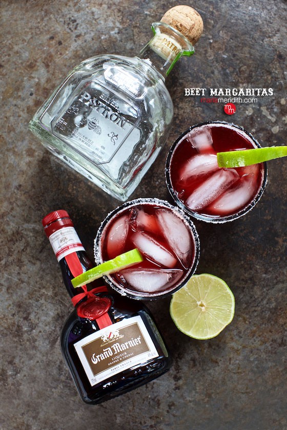 Beet Margaritas | A festive party cocktail! MarlaMeridith.com