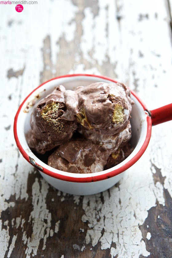 S'mores Ice Cream recipe | MarlaMeridith.com ( @marlameridith )