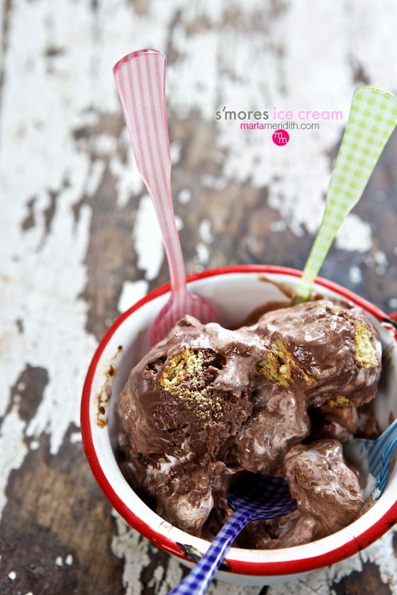 You've gotta try this awesome S'more Ice Cream. Get the recipe on MarlaMeridith.com