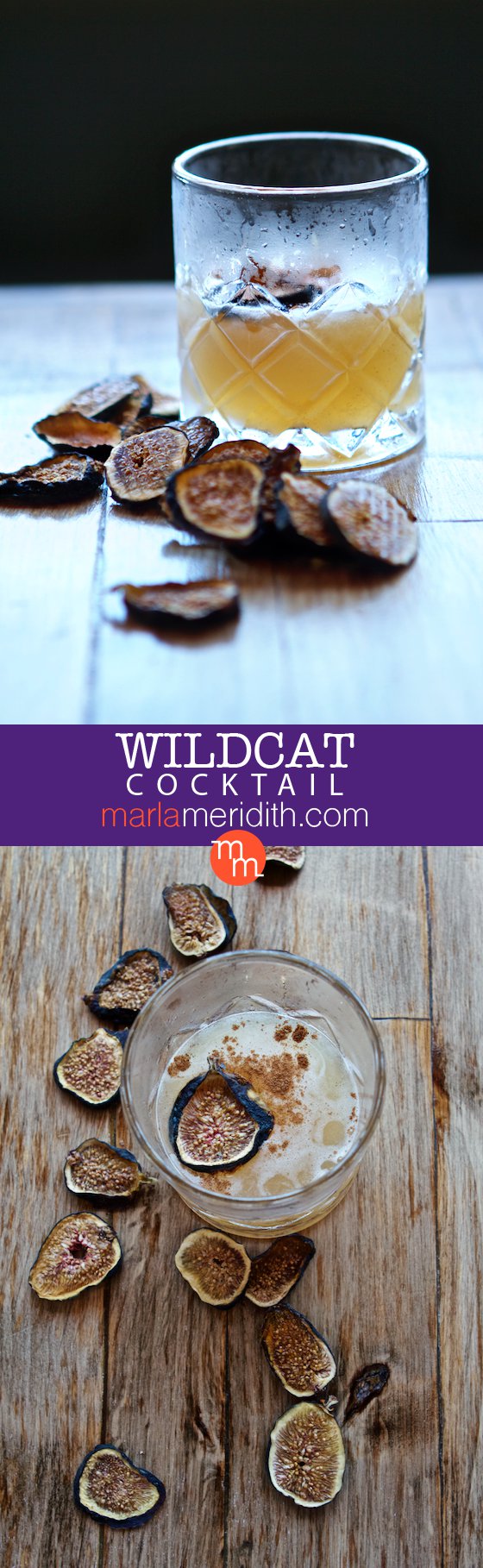 Wildcat Cocktail: A warming winter libation with bourbon, muddled pear, coriander, cinnamon & pine liquor. MarlaMeridith.com ( @marlameridith )