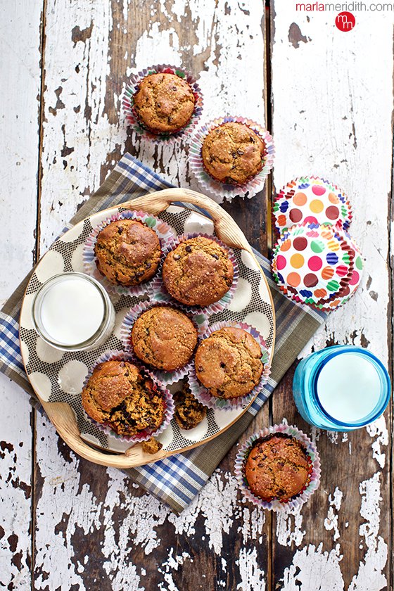 Brown Butter Chocolate Chip Muffins | MarlaMeridith.com ( @marlameridith )