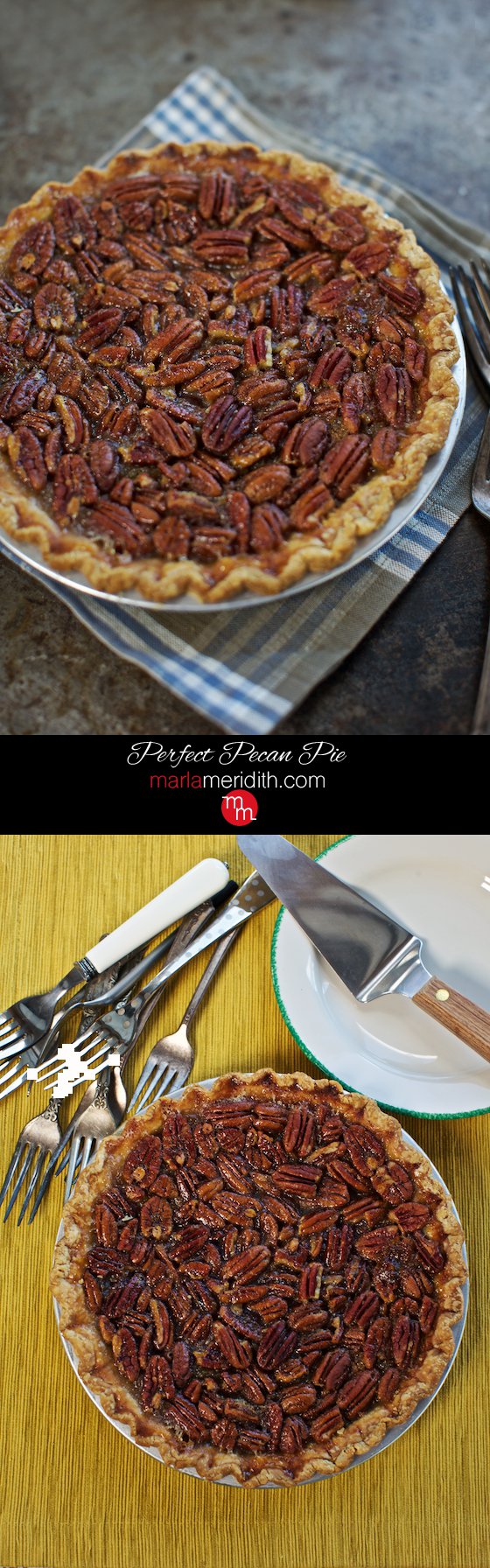 Wow holiday guests with this Perfect Pecan Pie recipe! A homemade all-butter crust makes this to die for! MarlaMeridith.com ( @marlameridith )
