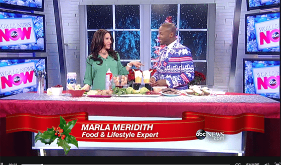 Watch me on ABC World News Now. Sweet Holiday Treats that can be made in a pinch! MarlaMeridith.com ( @marlameridith )