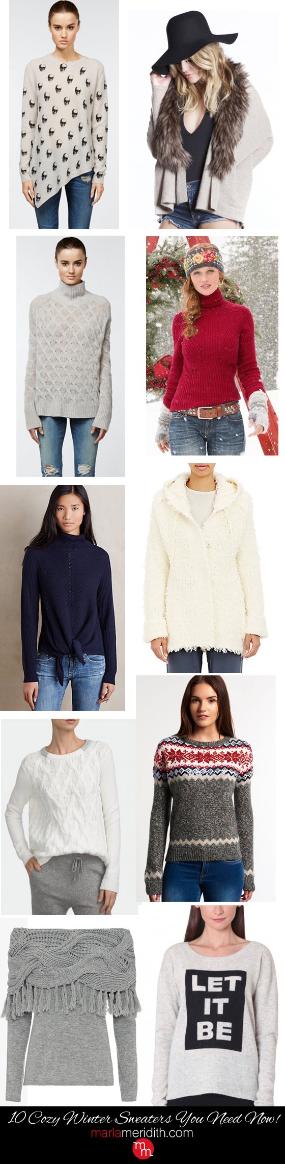 10 Cozy Winter Sweaters You Need Now! Stay warm, comfy & fashionable! MarlaMeridith.com ( @marlameridith )