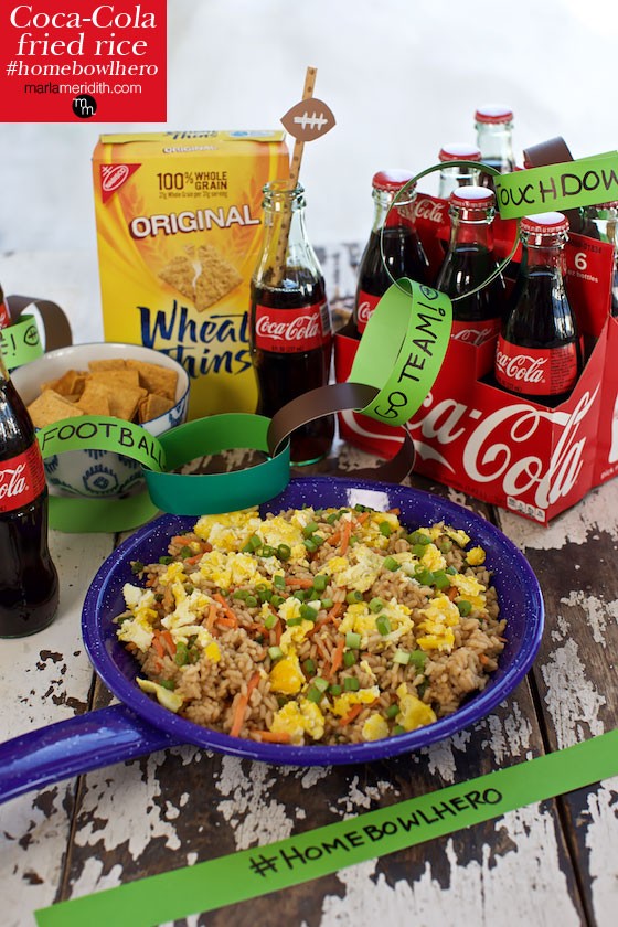 Coca-Cola Fried Rice. Have party guests try to figure out the secret ingredient in this tasty version of a classic dish! MarlaMeridith.com ( @marlameriidith )