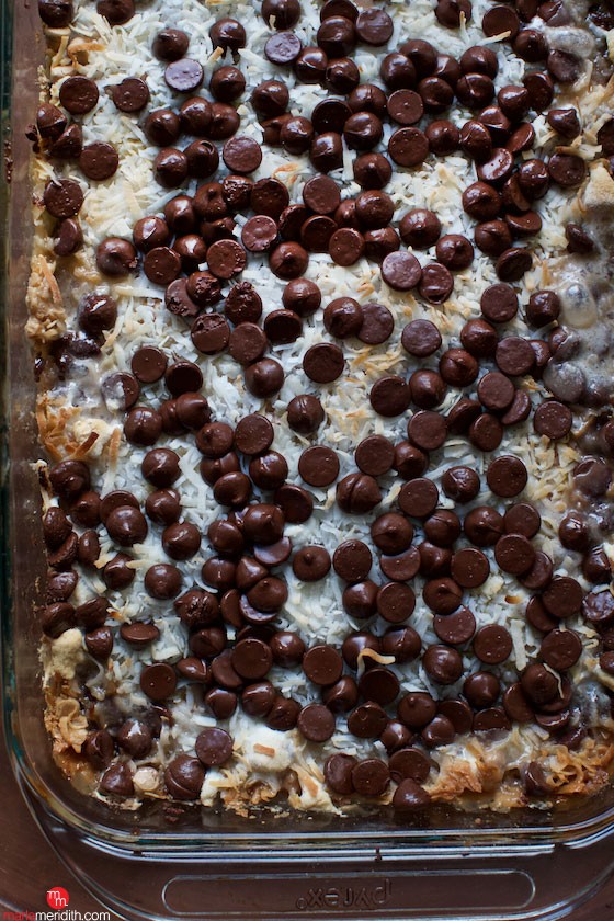 Magic Cookie Bars #recipe. Satisfy sweet teeth with the best #dessert ever! MarlaMeridith.com ( @marlameridith )
