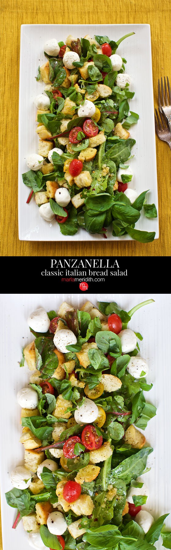 Panzanella {Classic Italian Bread Salad} You gotta try this today! MarlaMeridith.com ( @marlameridith )