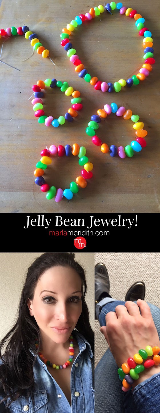 How to Make Jelly Bead Jewelry for #Easter This edible #craft is so fun to make with the kids! MarlaMeridith.com ( @marlameridith )
