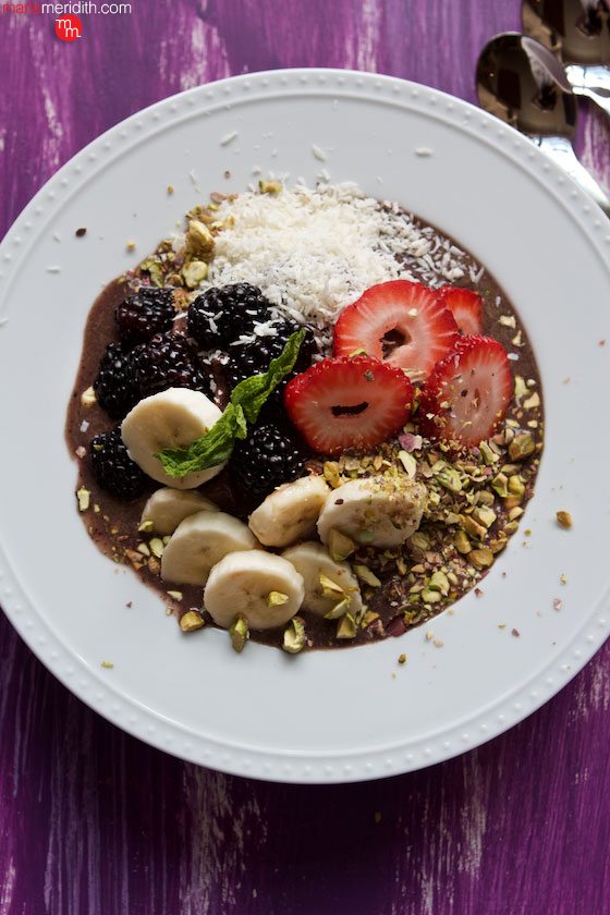 Acai Bowls #recipe Delight in the powers of this superfood breakfast! MarlaMeridith.com ( @marlameridith )