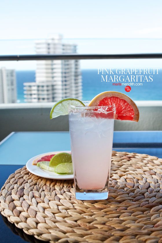 Grapefruit Margaritas recipe | MarlaMeridith.com