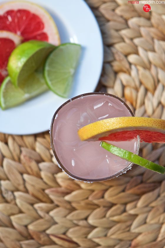 The ULTIMATE summer cocktail: Pink Grapefruit Margaritas! #recipe MarlaMeridith.com ( @marlameridith )