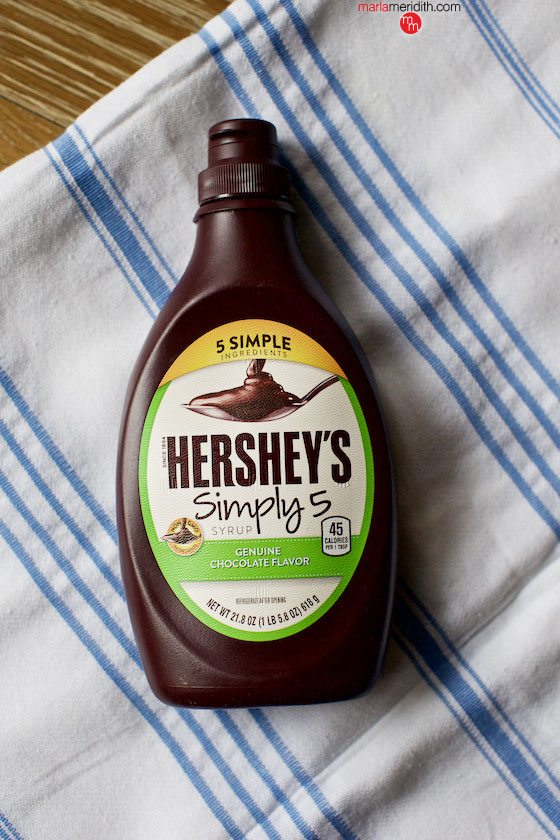 Hershey's Simply 5 Syrup. All the flavor you love with only 5 simple ingredients. MarlaMeridith.com ( @marlameridith )