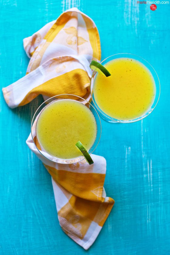 This summer #cocktail #recipe is refreshing & so delicious! MANGO CILANTRO MARTINIS on MarlaMeridith.com ( @marlameridith )