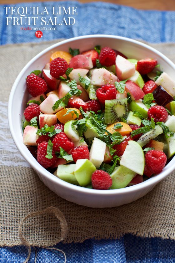 Get the recipe for this delcious & refreshing tequila Lime Fruit Salad on MarlaMeridith.com
