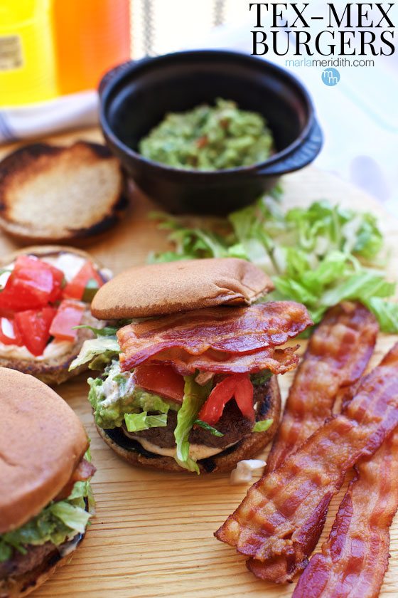 Try these delicious Tex-Mex Burgers next time you grill! Get the recipe on MarlaMeridith.com