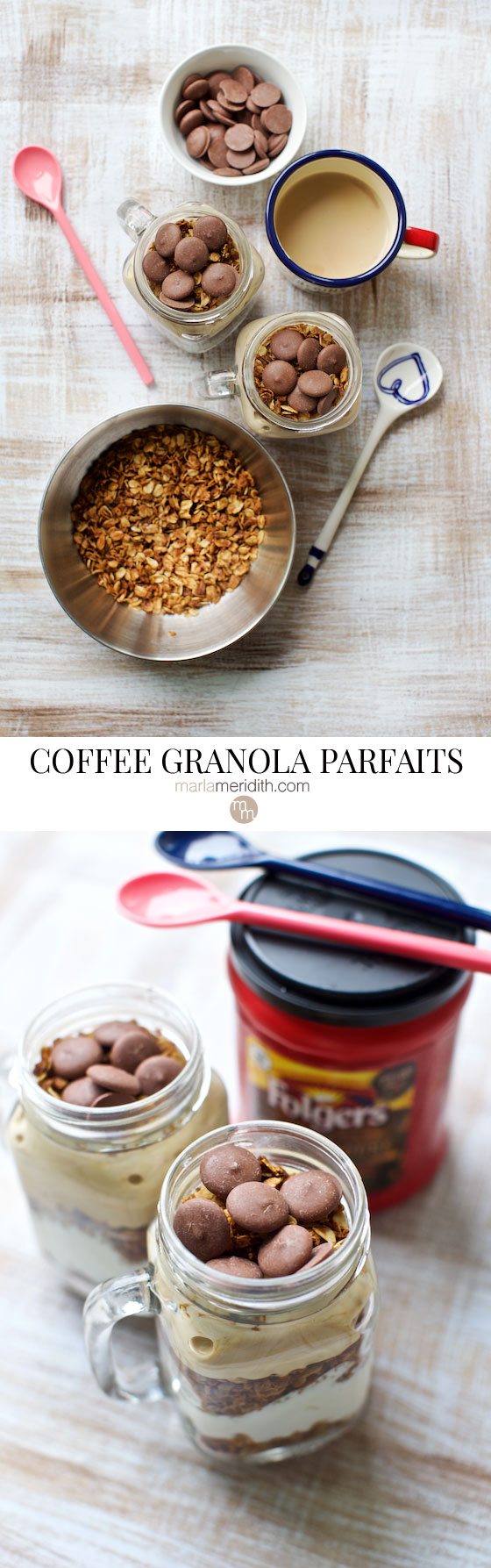 These COFFEE GRANOLA PARFAITS are the best part of waking up! Made with @Folgers AD MarlaMeridith.com ( @marlameridith )
