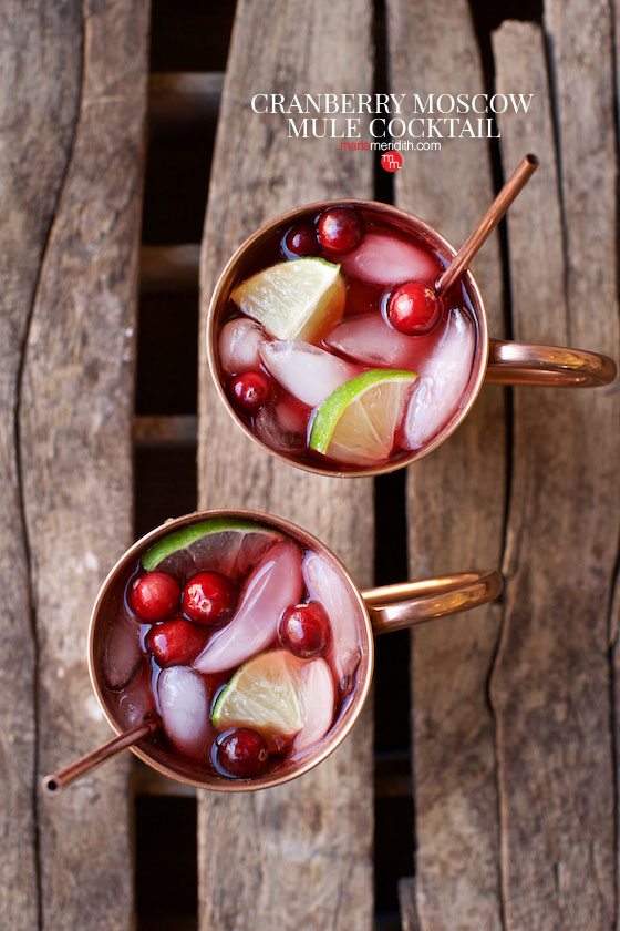 A refreshing summer cocktail: Try these Cranberry Moscow Mules. Get the recipe on MarlaMeridith.com