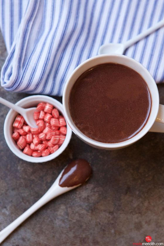 Toss those cocoa powder packets and make this Decadent Drinking Chocolate! For chocolate lovers. MarlaMeridith.com ( @marlameridith )