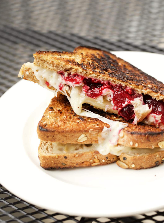 pepper jack, turkey & cranberry grilled cheese. Get the recipe on MarlaMeridith.com
