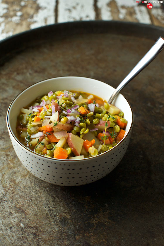 Vegan Split Pea Soup recipe | MarlaMeridith.com ( @marlameridith )