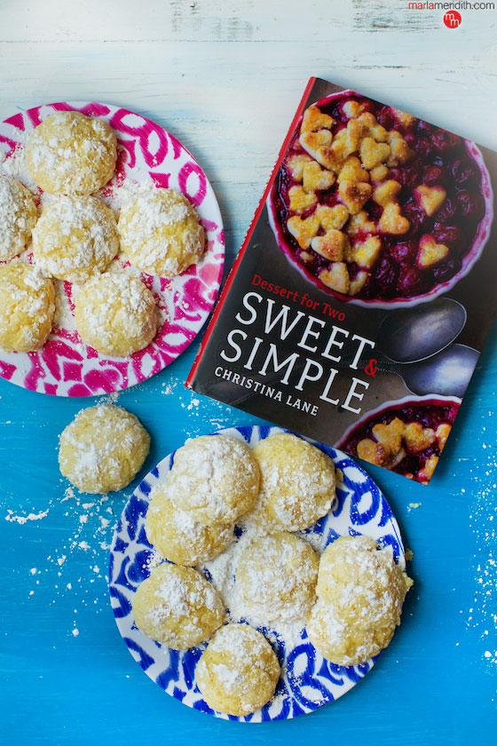Gooey Butter Cake Cookies from Sweet & Simple cookbook @dessertfortwo | MarlaMeridith.com ( @marlameridith )