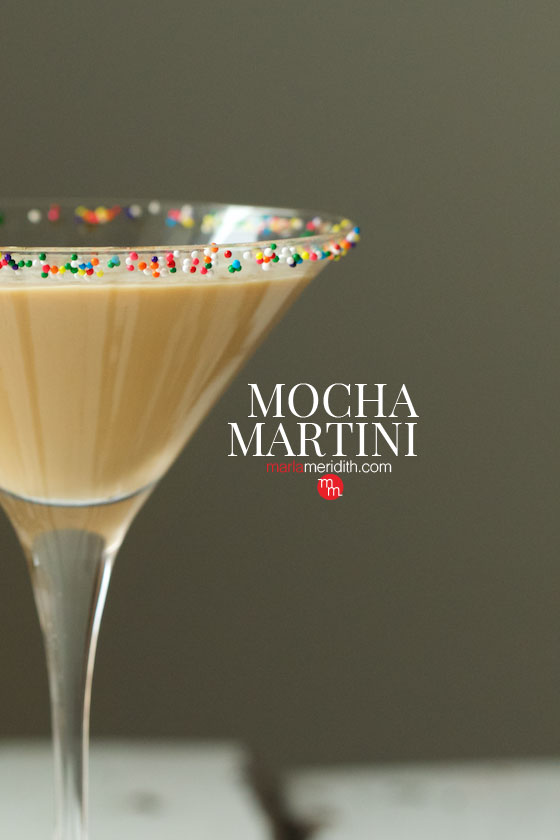 Make this delicious Mocha Martini for your Valentine! MarlaMeridith.com #recipe #cocktail