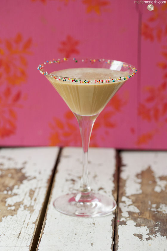 Get the recipe for this AMAZING Mocha Martini cocktail on MarlaMeridith.com