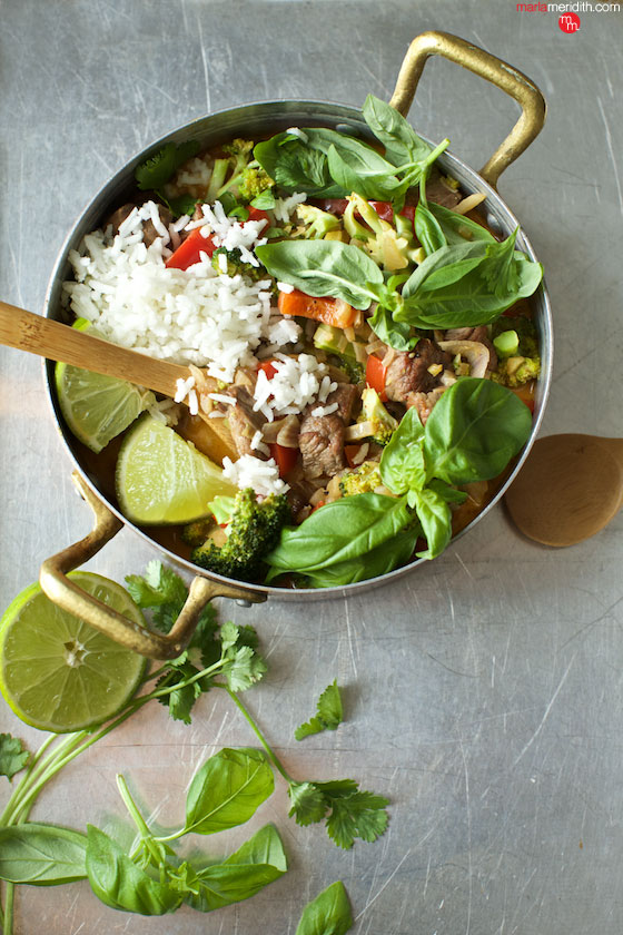 Thai Red Curry with Beef | MarlaMeridith.com ( @marlameridith ) #recipe