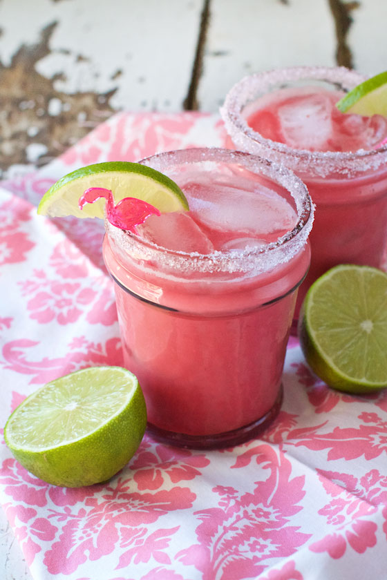 You've gotta try these refreshing and delicious Raspberry Coconut Margaritas! Get the recipe on MarlaMeridith.com