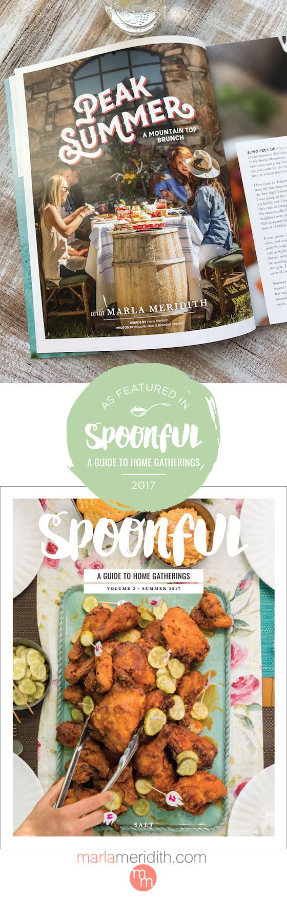 It's so exciting to be featured in Spoonful Magazine's Summer Issue "Salt" Get your copy today! MarlaMeridith.com ( @marlameridith )