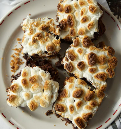 Brownies recipe inspired by S'mores for chocolate lovers!