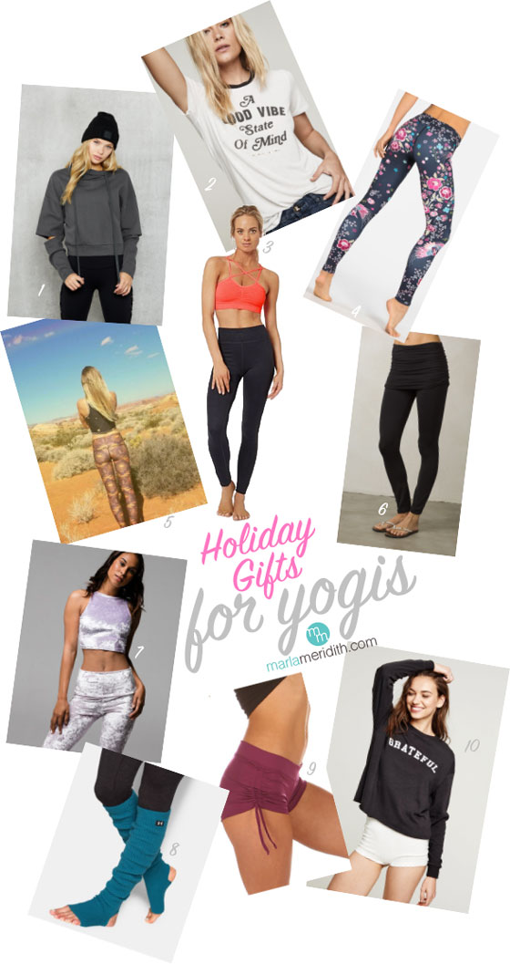 The Best Holiday Gifts for Yogis | MarlaMeridith.com #yoga #christmas #exercise #gifts
