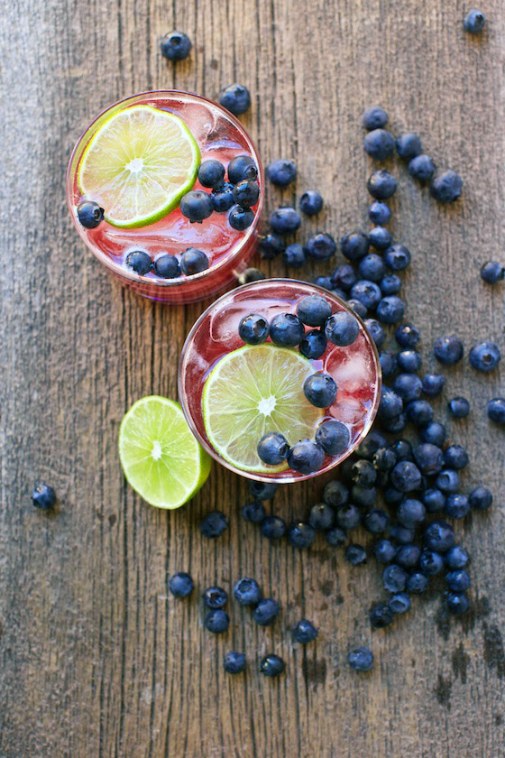 This Blueberry Whiskey Sour cocktail recipe will be a BIG hit at your next celebration or happy hour! MarlaMeridith.com #cocktail #recipe