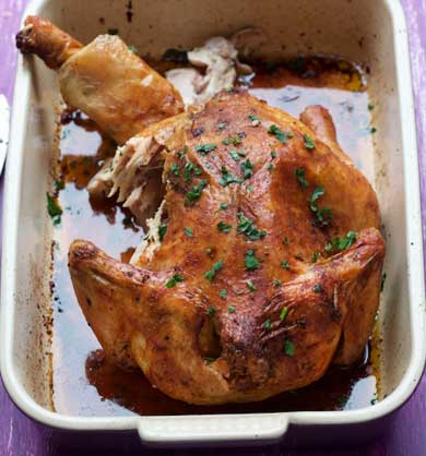 This recipe for Perfect Roast Chicken is essential for the home chef! MarlaMeridith.com #chicken #recipe
