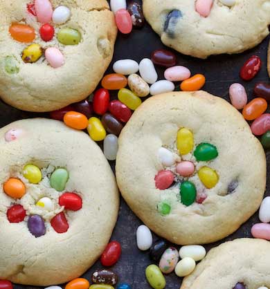 Bake these Jelly Bean Sugar Cookies for Easter! Get the recipe on MarlaMeridith.com #cookies #easter