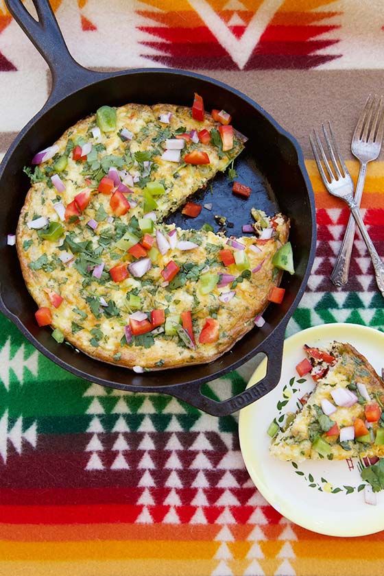 Our Family Favorite Frittata recipe is always a hit in my house and I'm sure it will be in yours too! This recipe goes from prep to table min under 30 minutes. Details on marlameridith.com #eggs #food #recipe