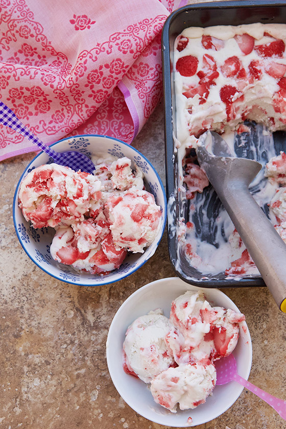 Make this quick & delicious Vegan Strawberry Coconut Ice Cream. Get the recipe on MarlaMeridith.com