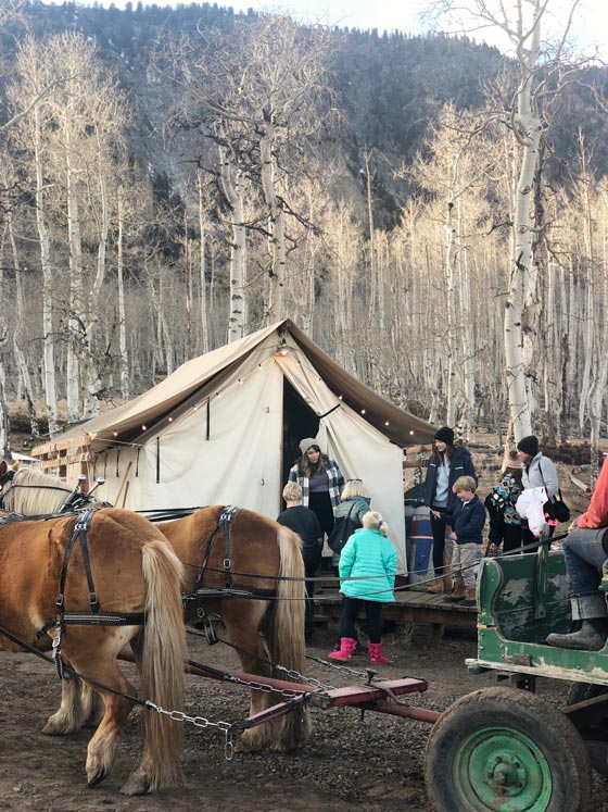 For a authentically rustic mountain experience have dinner & epic mountain views with Telluride Sleighs and Wagons! MarlaMeridith.com
