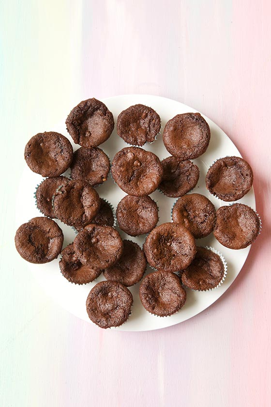 These Mini Chocolate Cupcakes for Cream Cheese Frosting are decadent, moist and irresistible! Get the recipe on MarlaMeridith.com