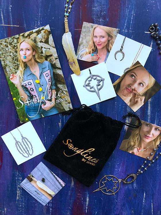 Shop the jewelry collection Songlines by Jewel, locally crafted in Telluride, Colorado. Musician and songwriter Jewel has created this beautiful collection based off of nature and purpose. Poetic in nature & beautiful to wear! MarlaMeridith.com