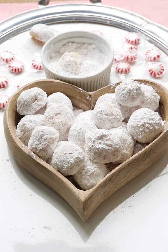 I love regular snowball cookies, but add crushed peppermint candies and you have something even more special! Get the recipe on MarlaMeridith.com