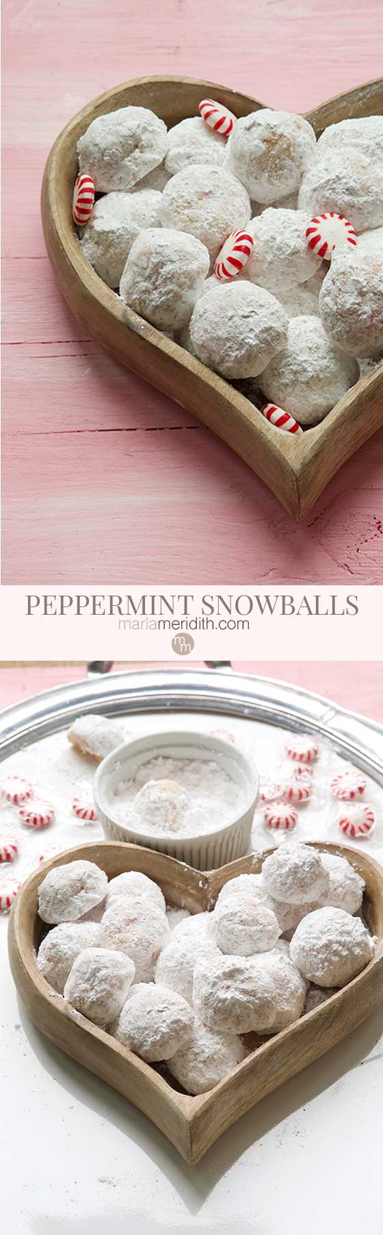 I love regular snowball cookies, but add crushed peppermint candies and you have something even more special! Get the recipe on MarlaMeridith.com
