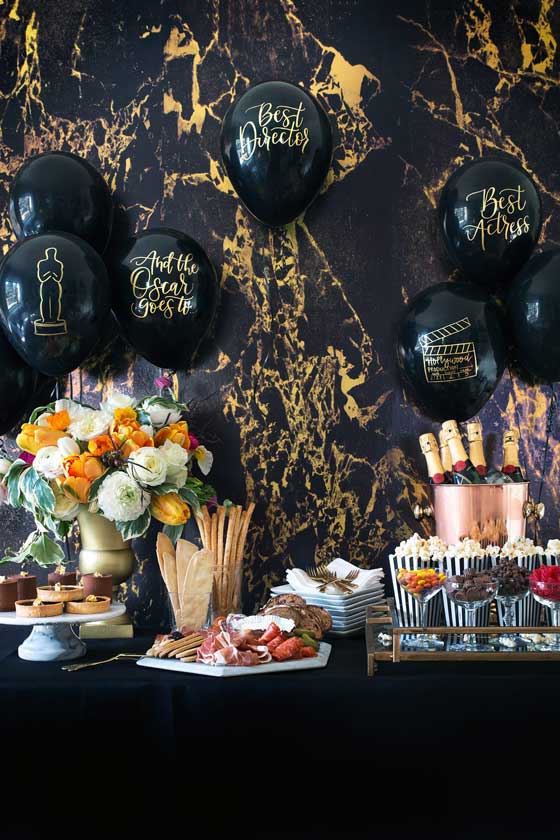 An Oscar's Party to Inspire! Image and Styling by Honestly Yum