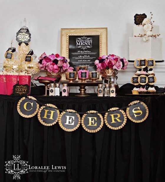 Beautiful Oscar Party Decorations by Loralee Lewis