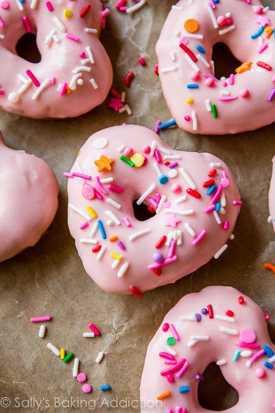 Pink Party Donuts recipe via Sally's Baking Addiction