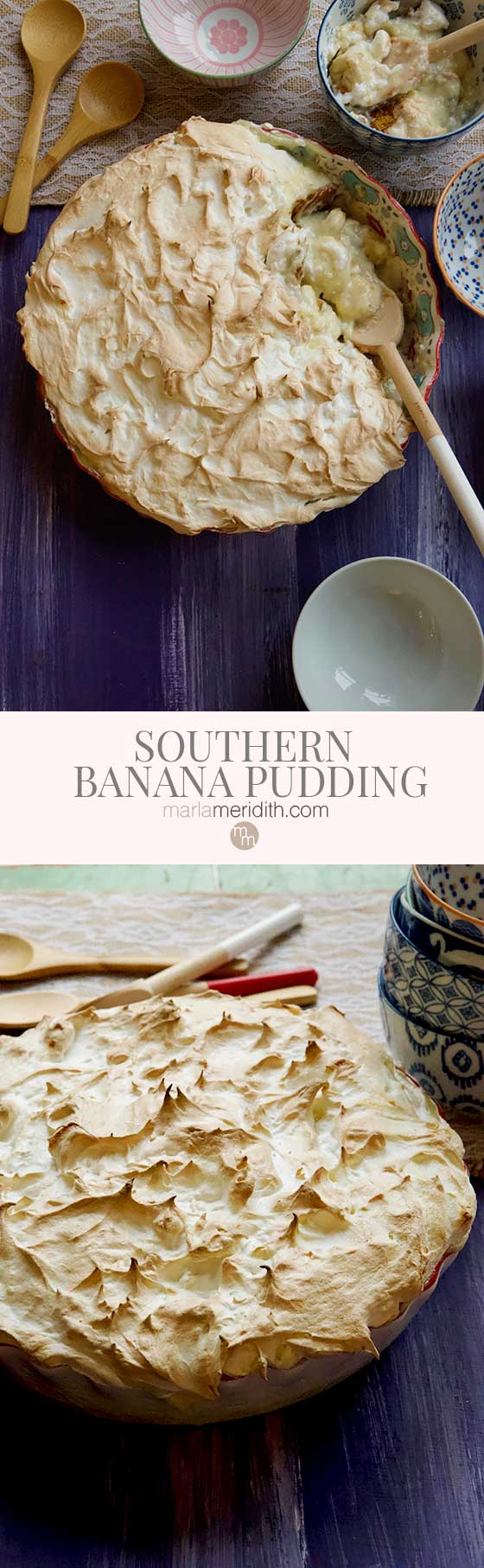 The Best Southern Banana Pudding recipe, a special dessert! MarlaMeridith.com