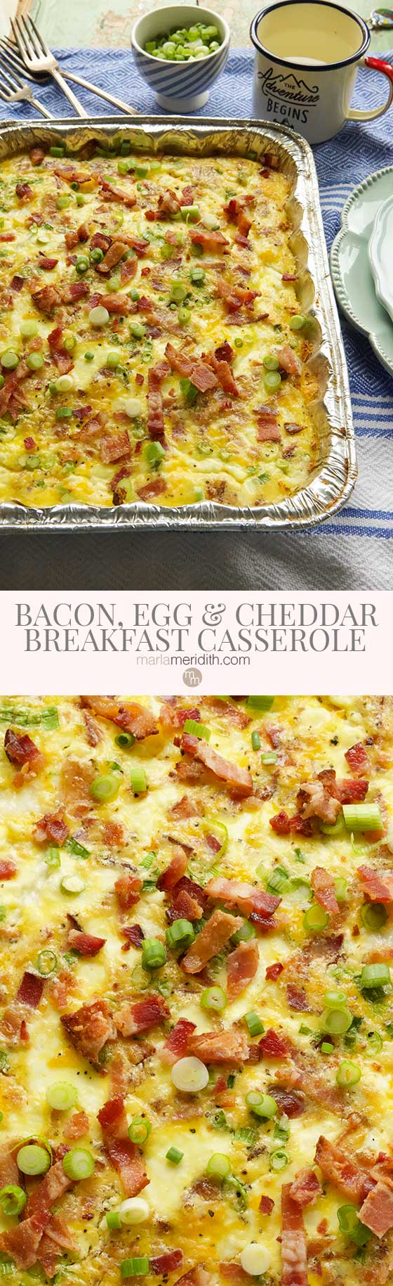 Simple and Delicious Bacon, Egg & Cheddar Cheese Breakfast Casserole recipe