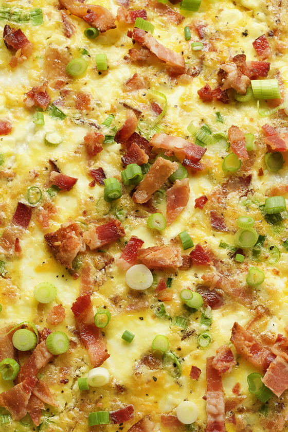Looking for a new breakfast, brunch & potluck recipe? Look no further than this simple and delicious Bacon, Egg & Cheddar Cheese Breakfast Casserole recipe. MarlaMeridith.com