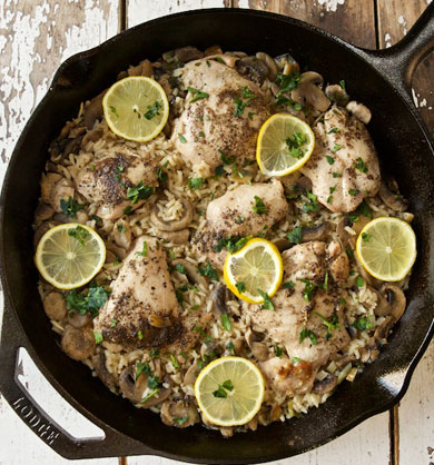 One-Pot Lemon Pepper Chicken and Rice recipe