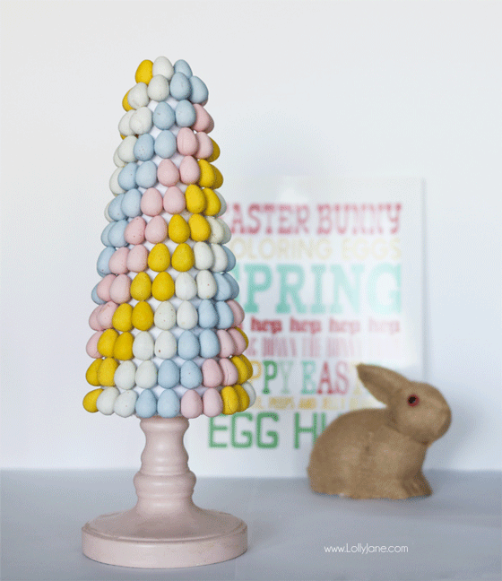 Cadbury Easter Candy Topiary by Lolly Jane